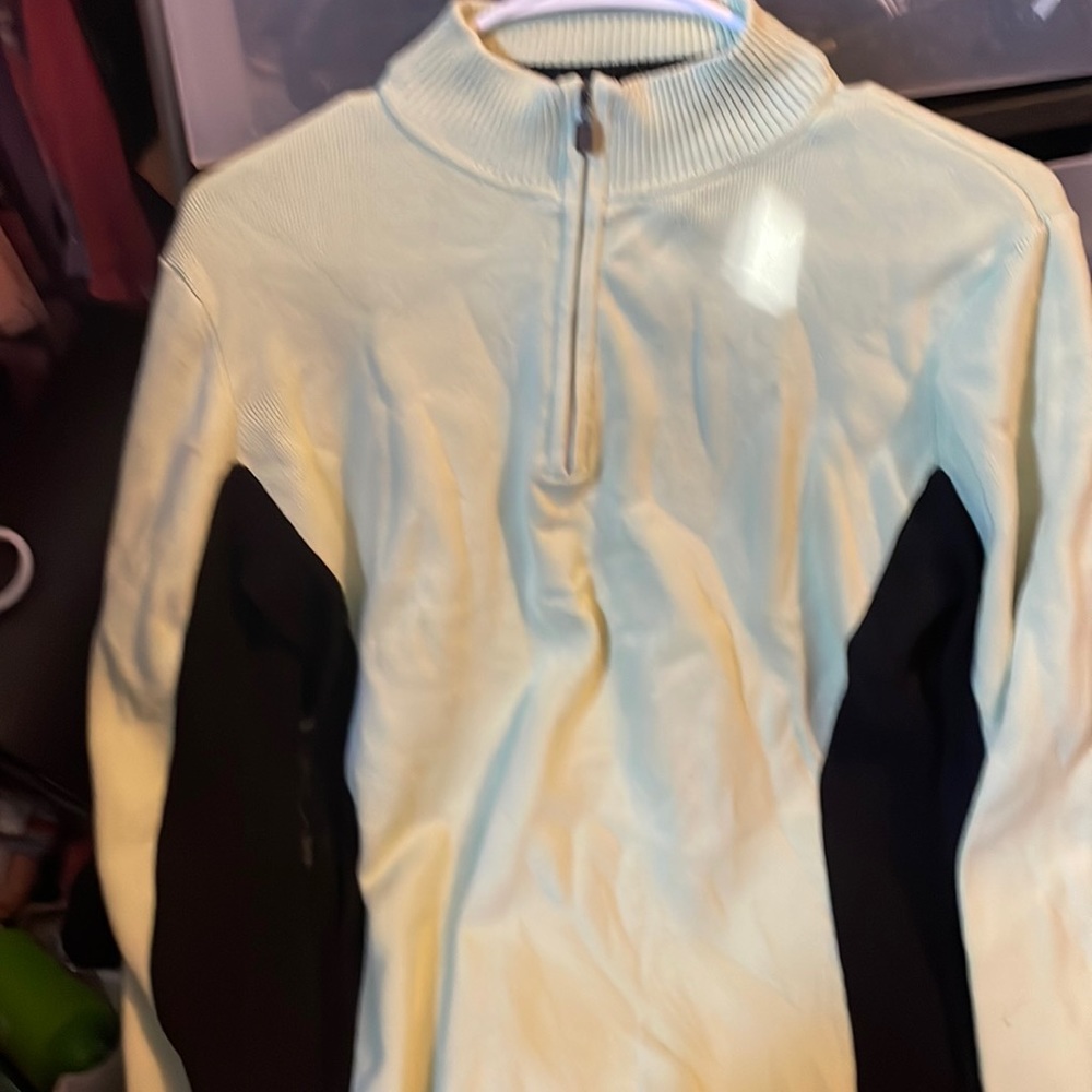 Green and black long sleeve Style&Co